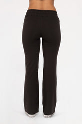 Mono B Women's Flared Drawstring Pants - Boho-Chic Comfort & Style